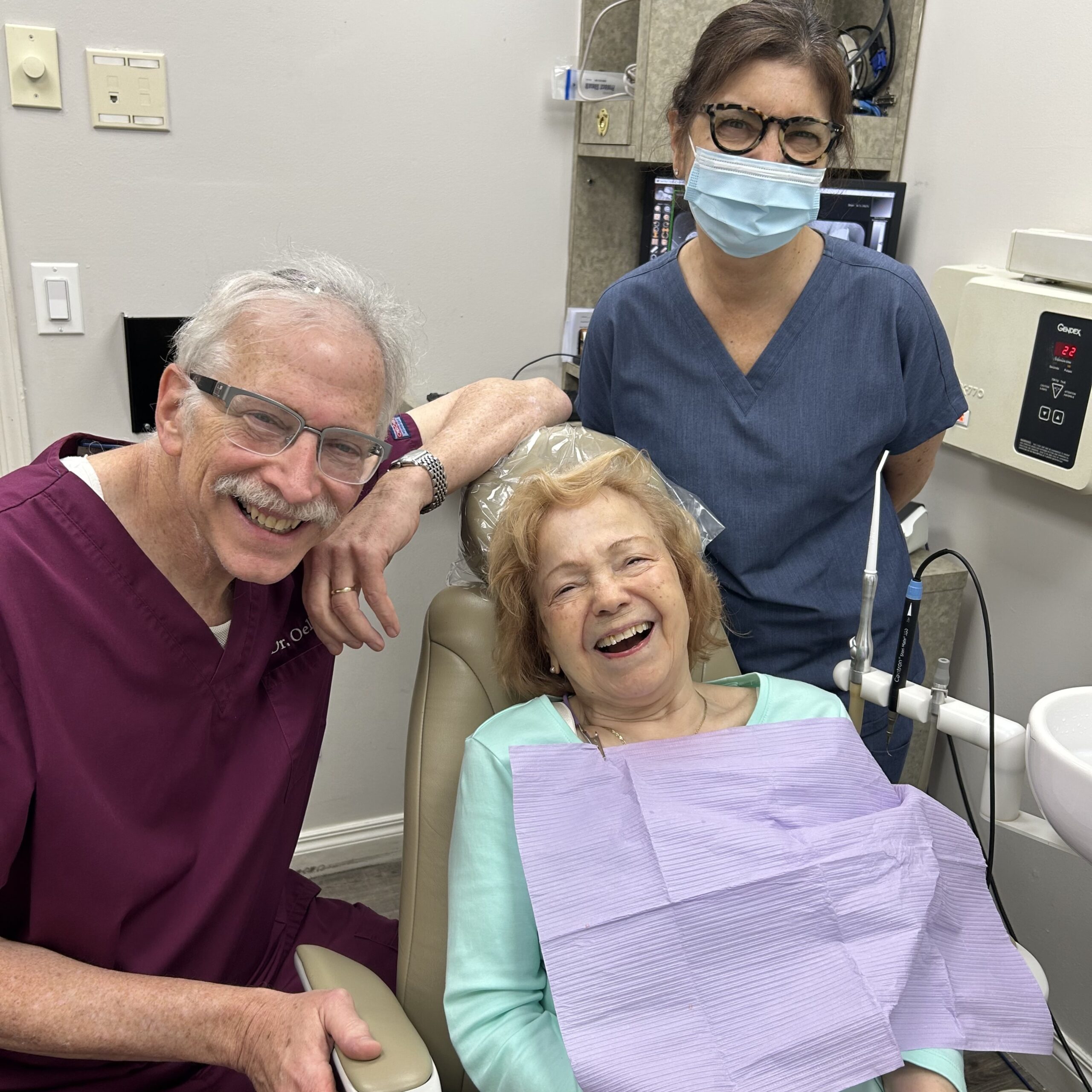 Dr. Oelbaum and Patient Dentist Bronx NYC